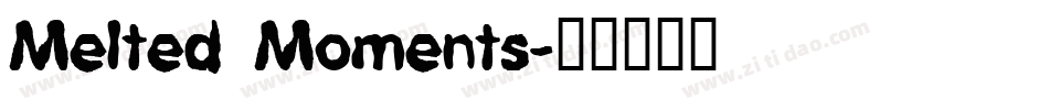 Melted Moments字体转换